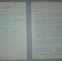 Page Forty-Nine of the Laughlin Portrait Committee Correspondence Scrapbook