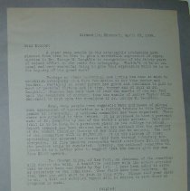 Letter from the Laughin Portrait Committee