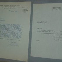 Page Fifty of the Laughlin Portrait Committee Correspondence Scrapbook