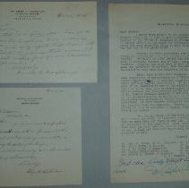 Page 53 of the Laughlin Portrait Committee Correspondence Scrapbook