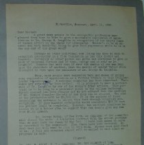 Letter from the Laughin Portrait Committee