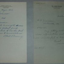 Page 59 of the Laughlin Portrait Committee Correspondence Scrapbook