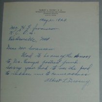 Letter from Albert L. Deveny H.G. Swanson