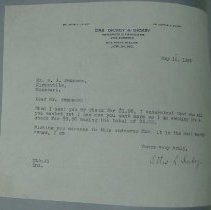 Letter from Ottis L. Dickey to H.G. Swanson