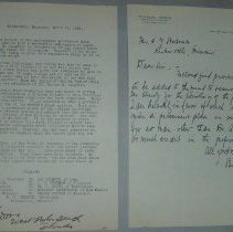 Page 61 of the Laughlin Portrait Committee Correspondence Scrapbook