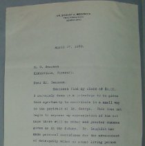 Letter from Sydney J. Beckwith to H.G. Swanson