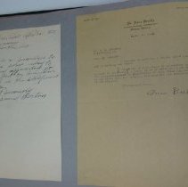 Page 28 of the Laughlin Portrait Committee Correspondence Scrapbook