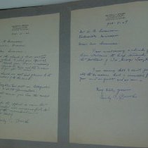 Page Thirty of the Laughlin Portrait Committee Correspondence Scrapbook