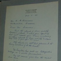 Letter from Emily C. Brooks to H.G. Swanson