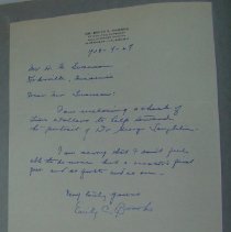 Letter from Emily C. Brooks to H.G. Swanson
