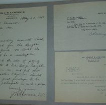 Page 118 of the Laughlin Portrait Committee Correspondence Scrapbook