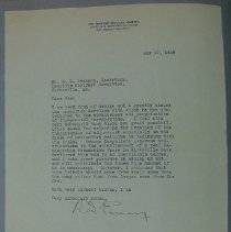 Letter from Robert Dudley Emery to H.G. Swanson