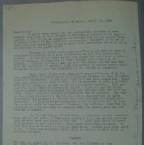 Letter from the Laughin Portrait Committee