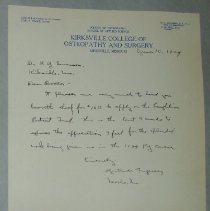 Letter from Gertrude Ferguson to H.G. Swanson