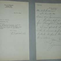 Page 77 of the Laughlin Portrait Committee Correspondence Scrapbook