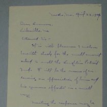 Letter from Gertrude Ferguson to H.G. Swanson