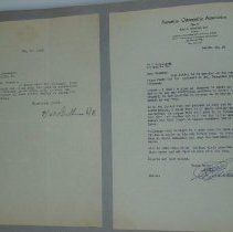 Page 84 of the Laughlin Portrait Committee Correspondence Scrapbook