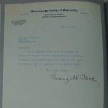 Letter from George W. Goode to H.G. Swanson