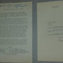 Page Ninety of the Laughlin Portrait Committee Correspondence Scrapbook