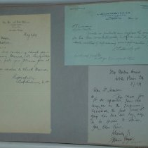Page 92 of the Laughlin Portrait Committee Correspondence Scrapbook