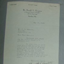 Letter from Donald V. and Helen C. Hampton to H.G. Swanson
