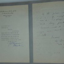 Page 98 of the Laughlin Portrait Committee Correspondence Scrapbook