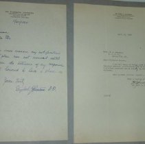 Page 107 of the Laughlin Portrait Committee Correspondence Scrapbook