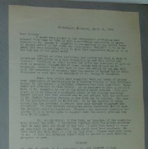 Letter from the Laughin Portrait Committee with Note from W.R. Laughlin