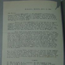 Letter from the Laughin Portrait Committee with Note from W.B. Linville