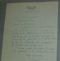 Letter from E.E. Loose to H.G. Swanson