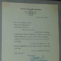 Letter from John A. Mac Donald to H.G Swanson
