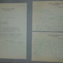 Page 130 of the Laughlin Portrait Committee Correspondence Scrapbook