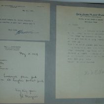 Page 130 of the Laughlin Portrait Committee Correspondence Scrapbook