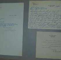 Page 134 of the Laughlin Portrait Committee Correspondence Scrapbook