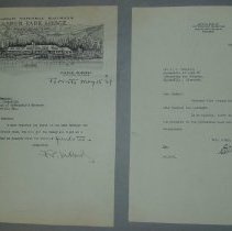 Page 138 of the Laughlin Portrait Committee Correspondence Scrapbook