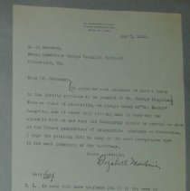 Letter from Elizabeth Mochrie to H.G. Swanson