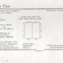 Floor Plan, Osteopathic Medicine: Books Old and New on Osteopathic Medicine