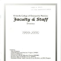 KCOM Faculty & Staff directory 1999-2000