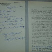 Page 143 of the Laughlin Portrait Committee Correspondence Scrapbook