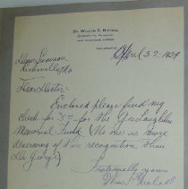 Letter from William S. Nicholl to H.G. Swanson