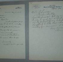 Page 152 of the Laughlin Portrait Committee Correspondence Scrapbook