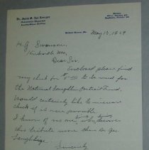 Letter from Faith S. Nol Kemper to H.G. Swanson