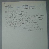 Letter from Sherman Opp to H.G. Swanson