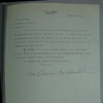 Letter from J.A. and Sylvia R. Overton to H.G. Swanson