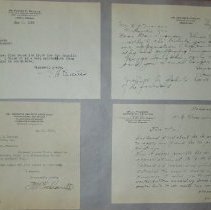 Page 157 of the Laughlin Portrait Committee Correspondence Scrapbook