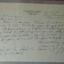 Letter from Jennie E. Phelan to H.G. Swanson