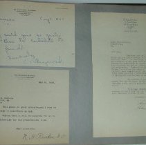 Page 163 of the Laughlin Portrait Committee Correspondence Scrapbook