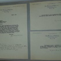 Page 168 of the Laughlin Portrait Committee Correspondence Scrapbook