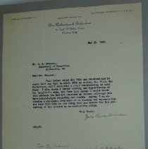 Letter from Julia Elnora Richardson to H.G. Swanson
