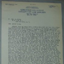 Letter from H.G. Swanson to George W. Riley